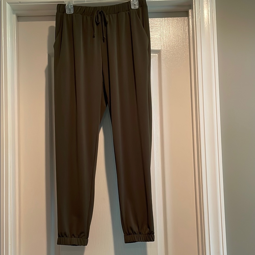Women’sOlive Green Jogger Pants by Sexy Modest